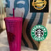 Starbucks 2022 Pink Berry Bling Studded Tumbler Cup 24 oz Venti Holiday