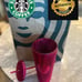 Starbucks 2022 Pink Berry Bling Studded Tumbler Cup 24 oz Venti Holiday