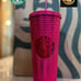 Starbucks 2022 Pink Berry Bling Studded Tumbler Cup 24 oz Venti Holiday