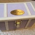 RARE Meg March Small Trunk Little Women Journal 1998 Madame Alexander Purple