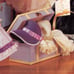 RARE Meg March Small Trunk Little Women Journal 1998 Madame Alexander Purple