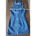 GRLFRND Colette Sleeveless Full Zip Denim Dress in In My Dreams Size Small EUC