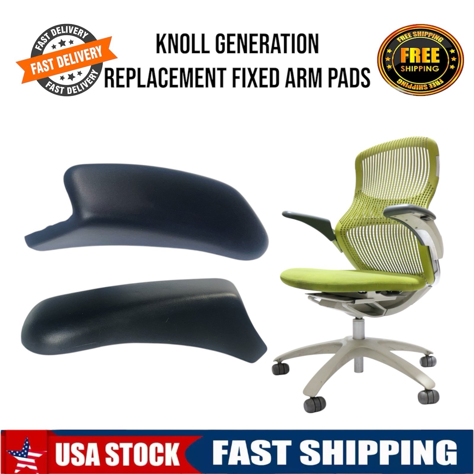 Knoll Generation Replacement Arm Pads