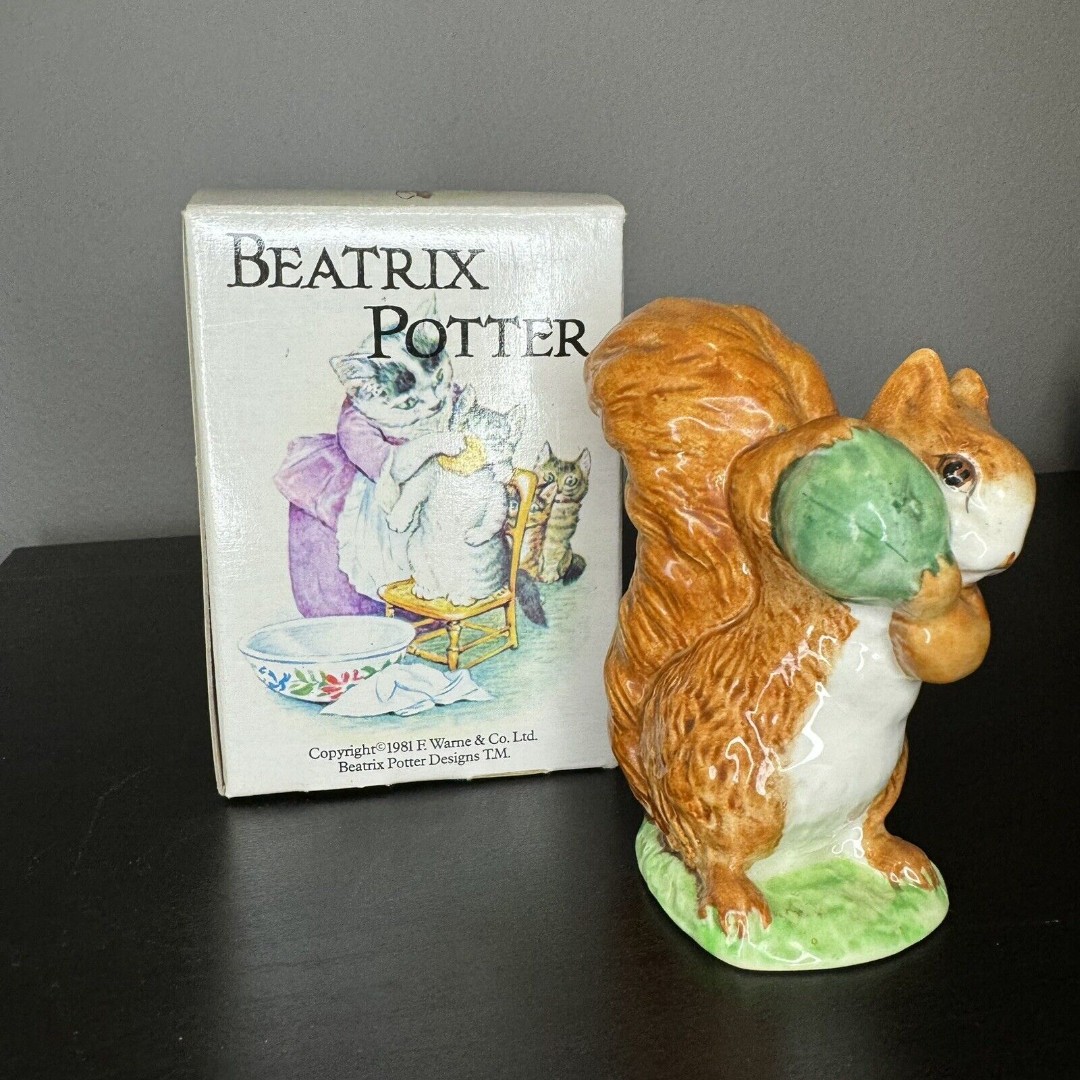 Vintage Rare 1948 Beswick Beatrix Potter's "Squirrel Nutkin" w/ Original Box