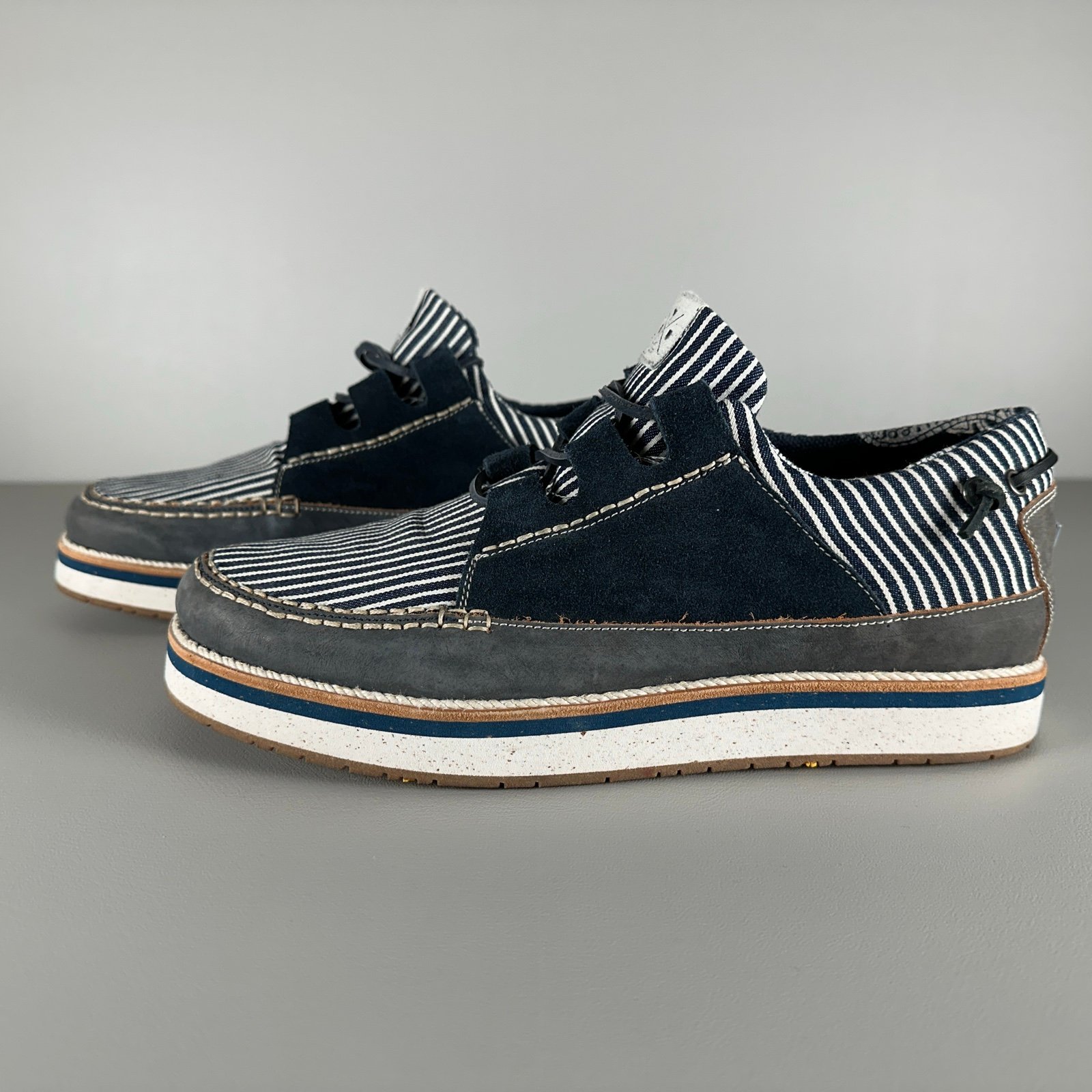 rare YOUfootwear suede leather fabric topsiders