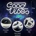 Good Vibes Neon Sign White