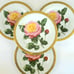 Vintage Gold Buffet Royal Gallery - Pink Rose Pattern - Salad Plates - Set of 6
