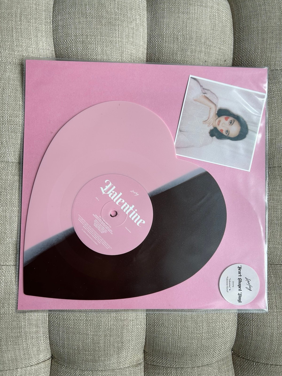 Laufey Valentine Chocolate Strawberry Heart Shaped Vinyl