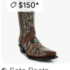 Soto Dahlia Vintage Cowboy Boots Sz 6