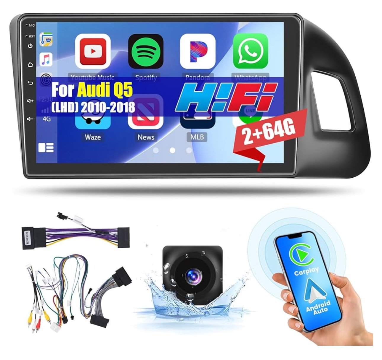 Android CarPlay Audi Q5 2010-2018