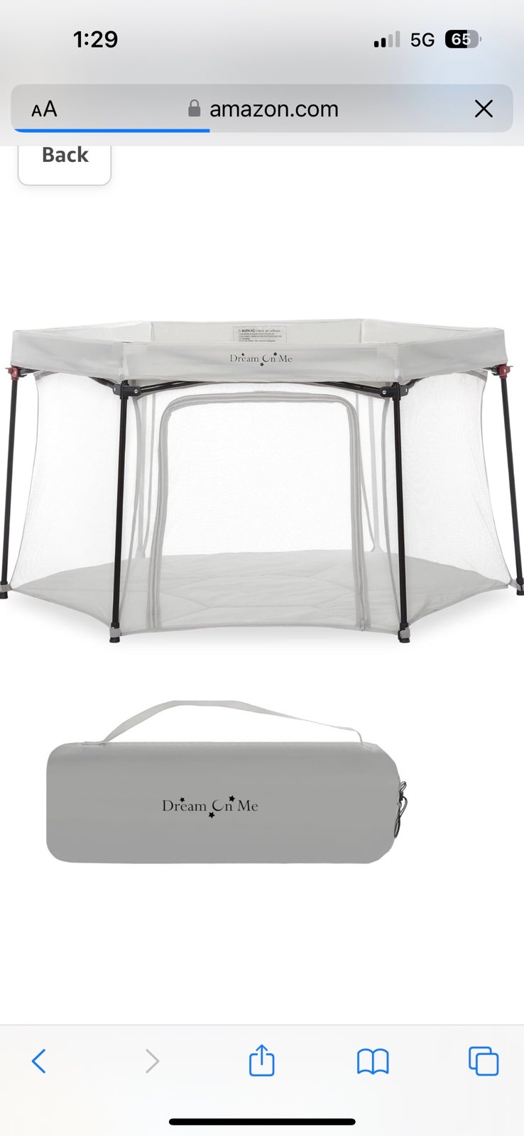 Dream On Me Baby Playpen NEW NIB Grey