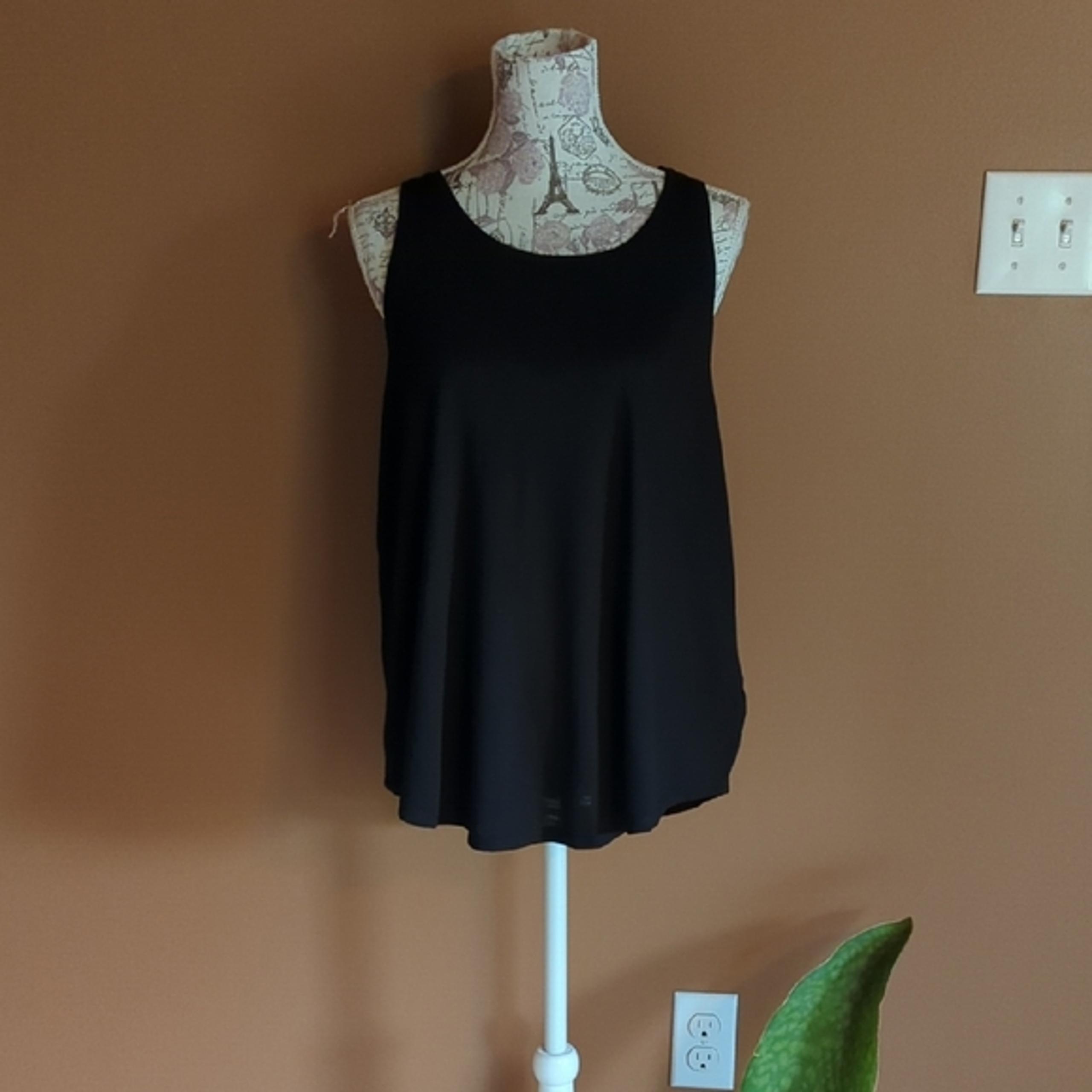 Mudd Weekend Tank Top Black Juniors Women's Size XL Loose Flowy Summer VGC NICE