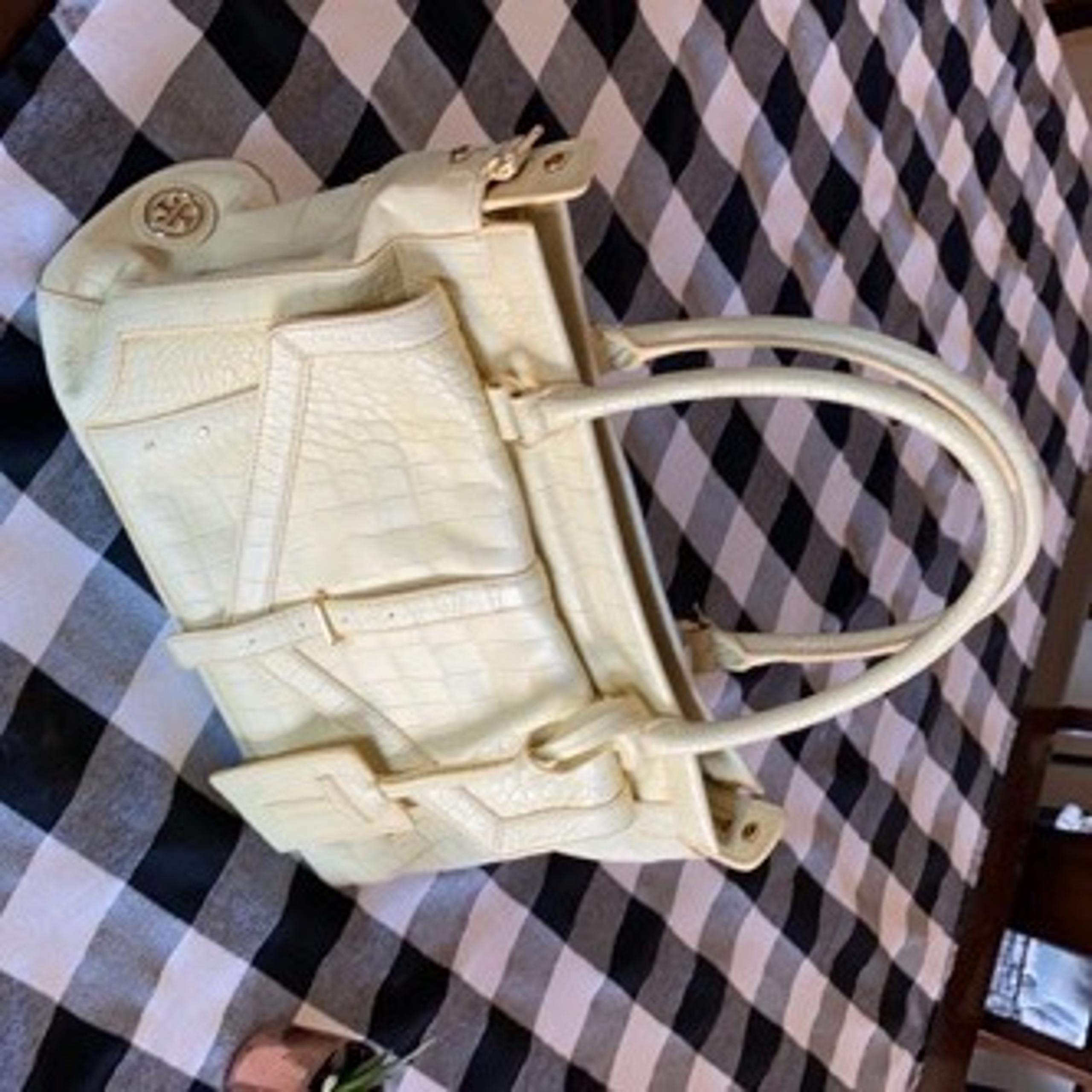 Tory Burch 797 satchel yellow creme