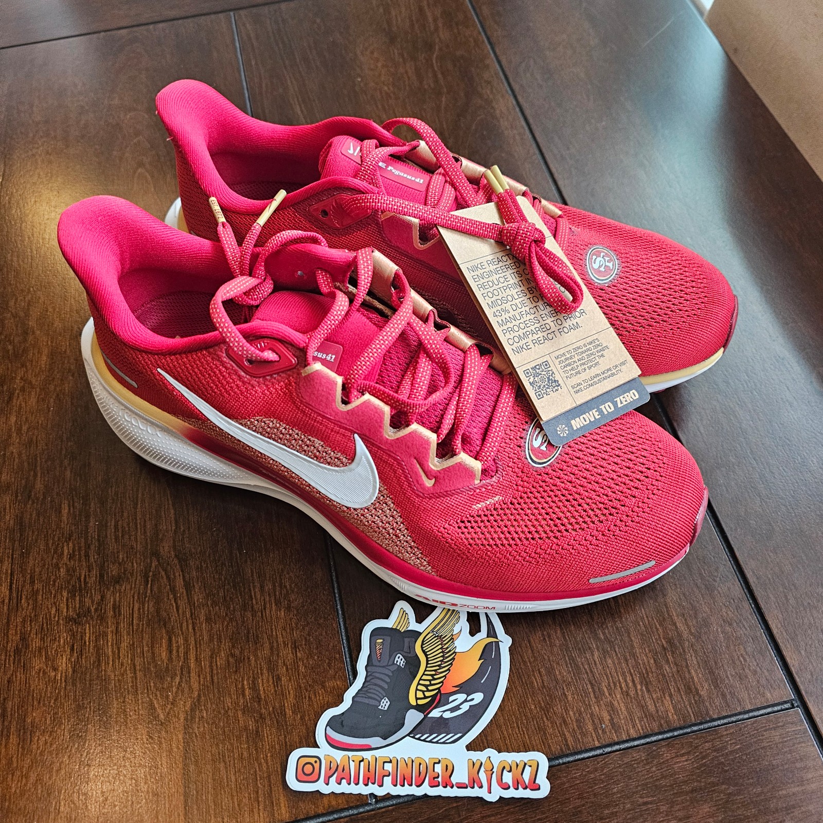 Size 8 - Nike NFL x Air Zoom Pegasus 41 San Francisco 49ers