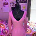 <3 Abercrombie PINK Y2K SCOOP V NECK RIBBED 3/4 SLEEVE SWEATER <3