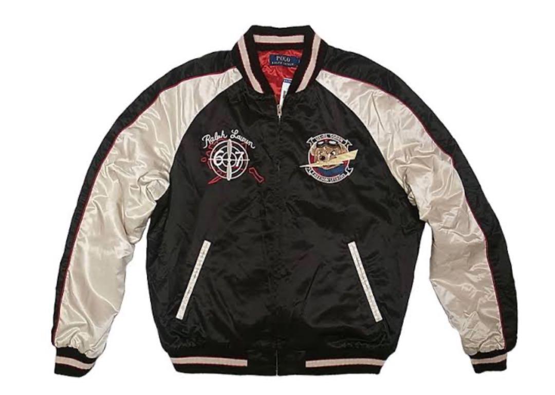 Ralph Lauren Polo Bear Alaska Sukajan Men's M Stadium Jacket
