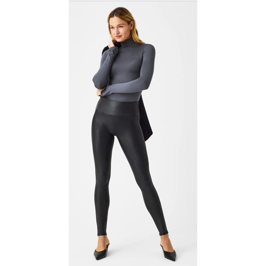 SPANX Faux Leather Legging Small Black
