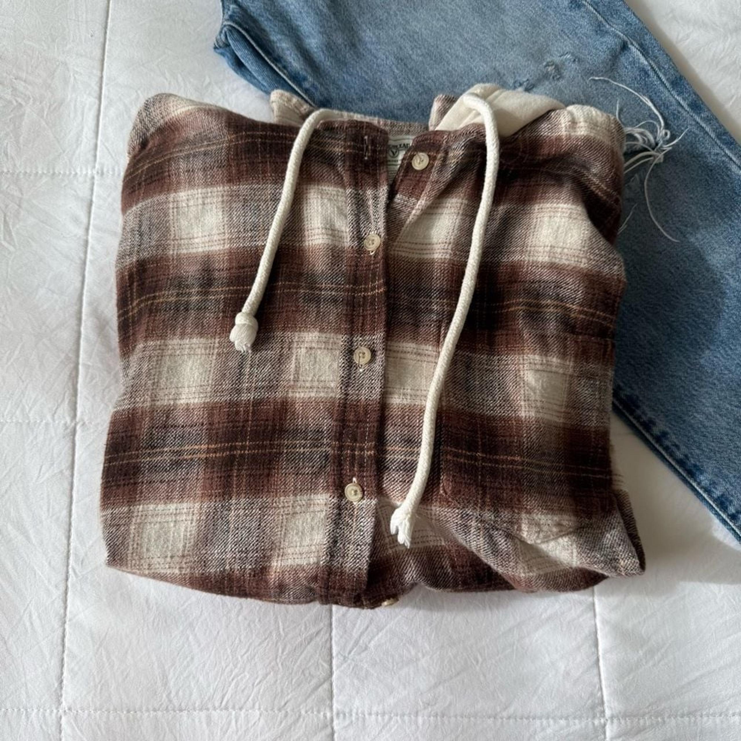 American Eagle Hoodie Flannel Women's Size Small