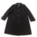 BOSS Hugo Boss Men’s Virgin Wool Blend Navy Herringbone Overcoat 40R 3-Button