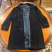 BOSS Hugo Boss Men’s Virgin Wool Blend Navy Herringbone Overcoat 40R 3-Button