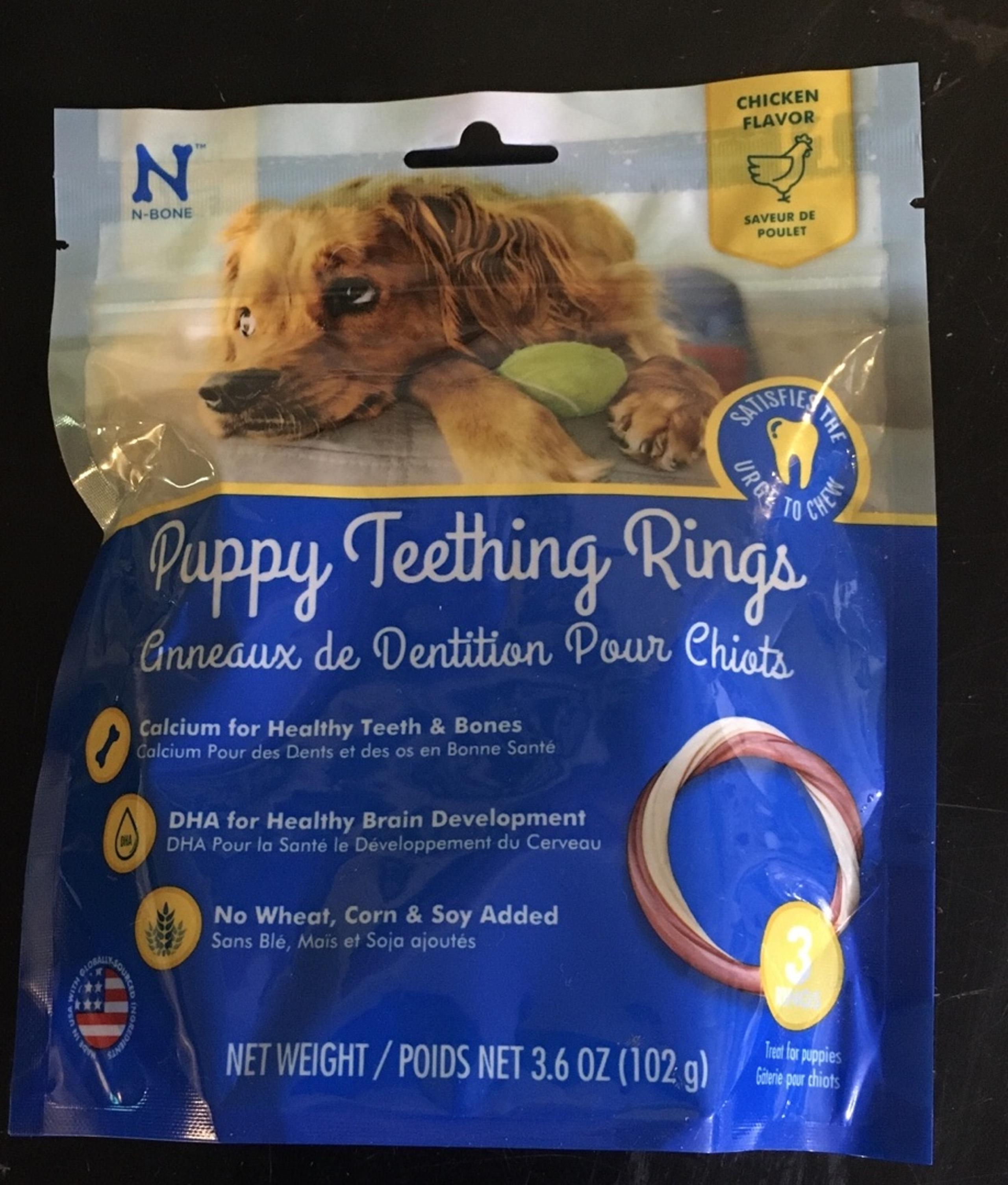 Puppy Teething Rings 3ct - N-Bone