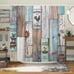 Vintage Wood Rustic Farmhouse Shower Curtain for Bathroom, 72''x72''