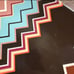 Missoni for Target Rectangular Large Plate Tray Zig Zag Chevron Brown multicolor