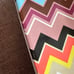 Missoni for Target Rectangular Large Plate Tray Zig Zag Chevron Brown multicolor