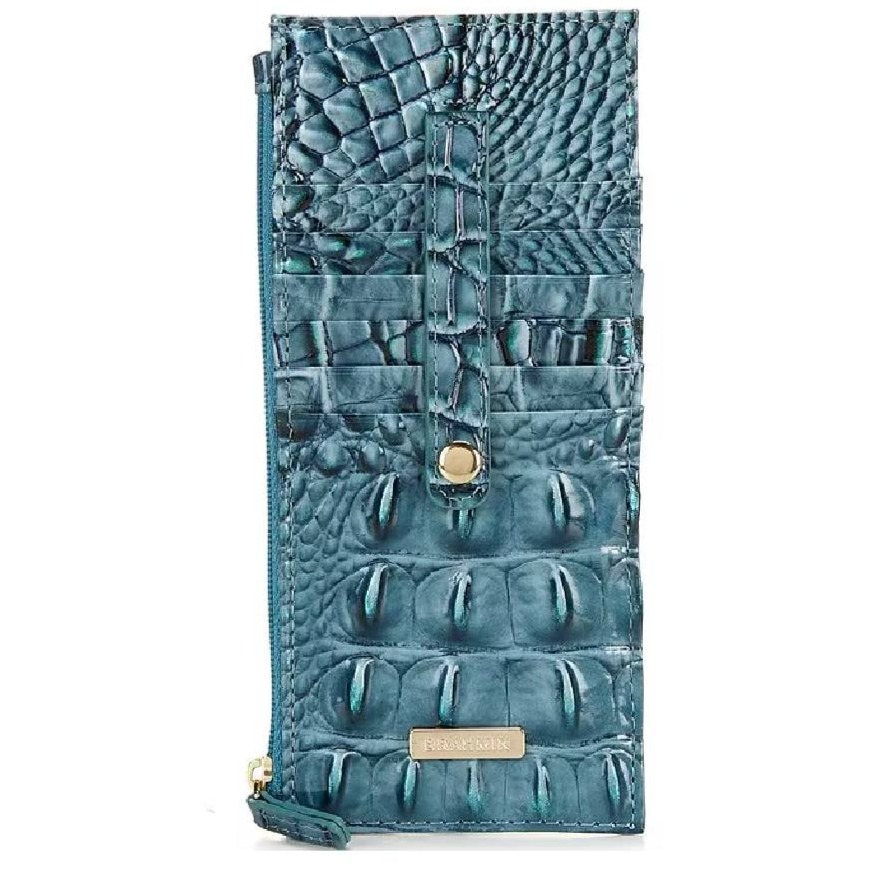 Brahmin Ombre Melbourne Collection Spearmint Credit Card Wallet