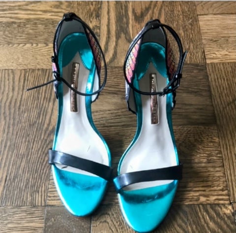 Women's 8m Sophia Webster Flutura Peacock Sandals