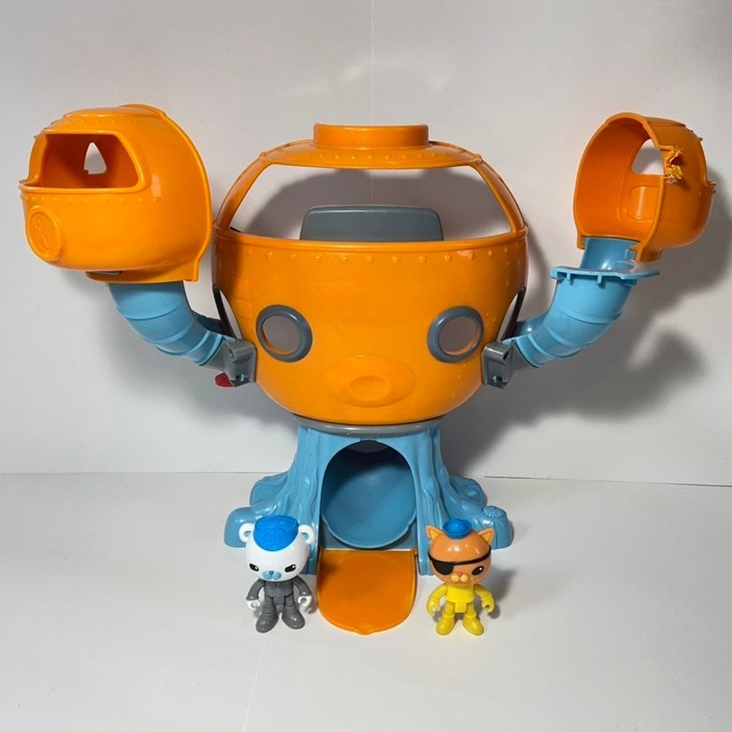 2010 Mattel Fisher-Price Octonauts Octopod Base Playset + 2 Figures - INCOMPLETE