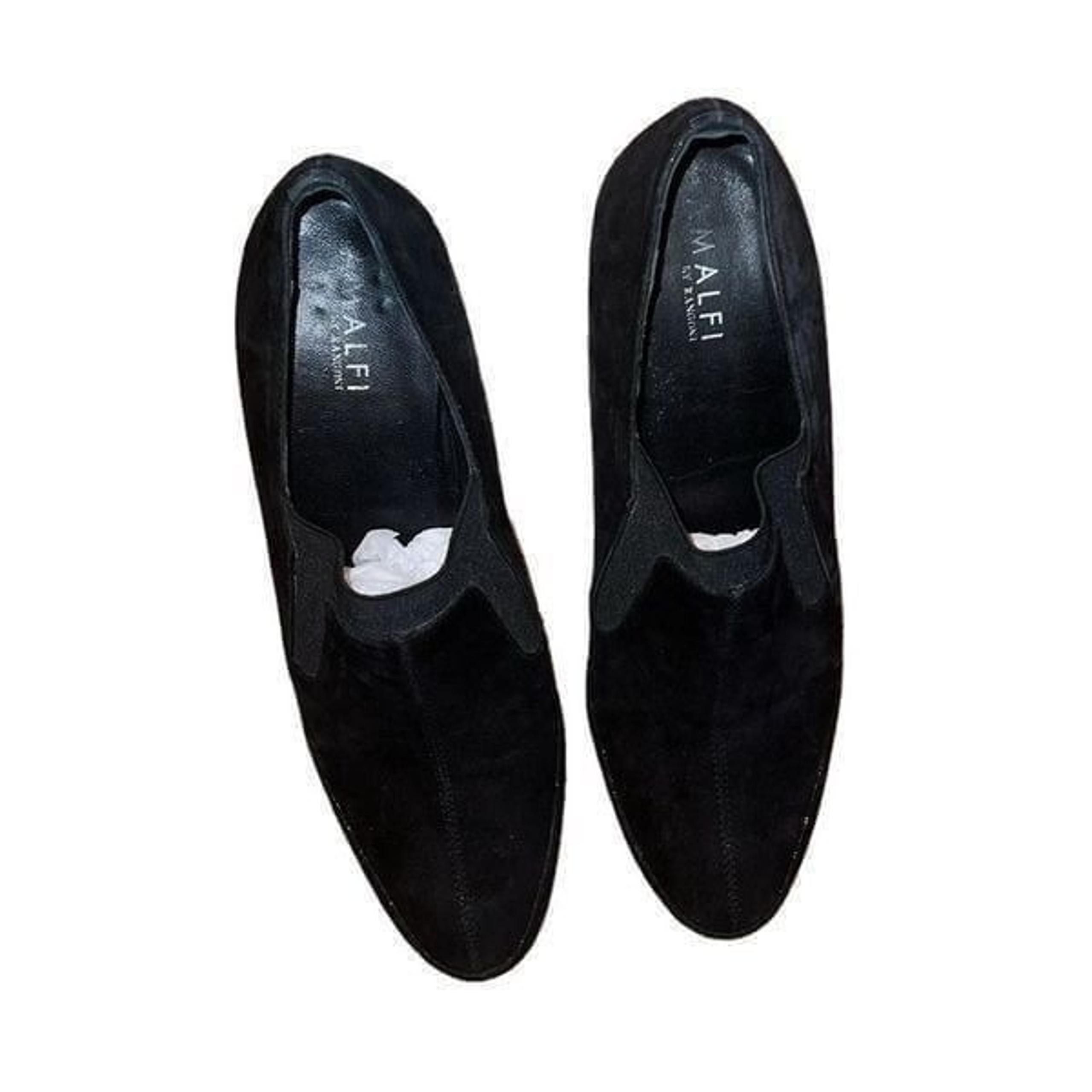 Amalfi Black Fabric Boots Size 10 M