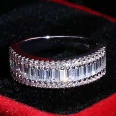 Gorgeous Pendant Simulated Diamond 925 Sterling Silver US925P1156