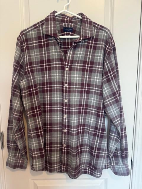 Proper Cloth - Men's Canclini Scarlet and Cinder Flannel