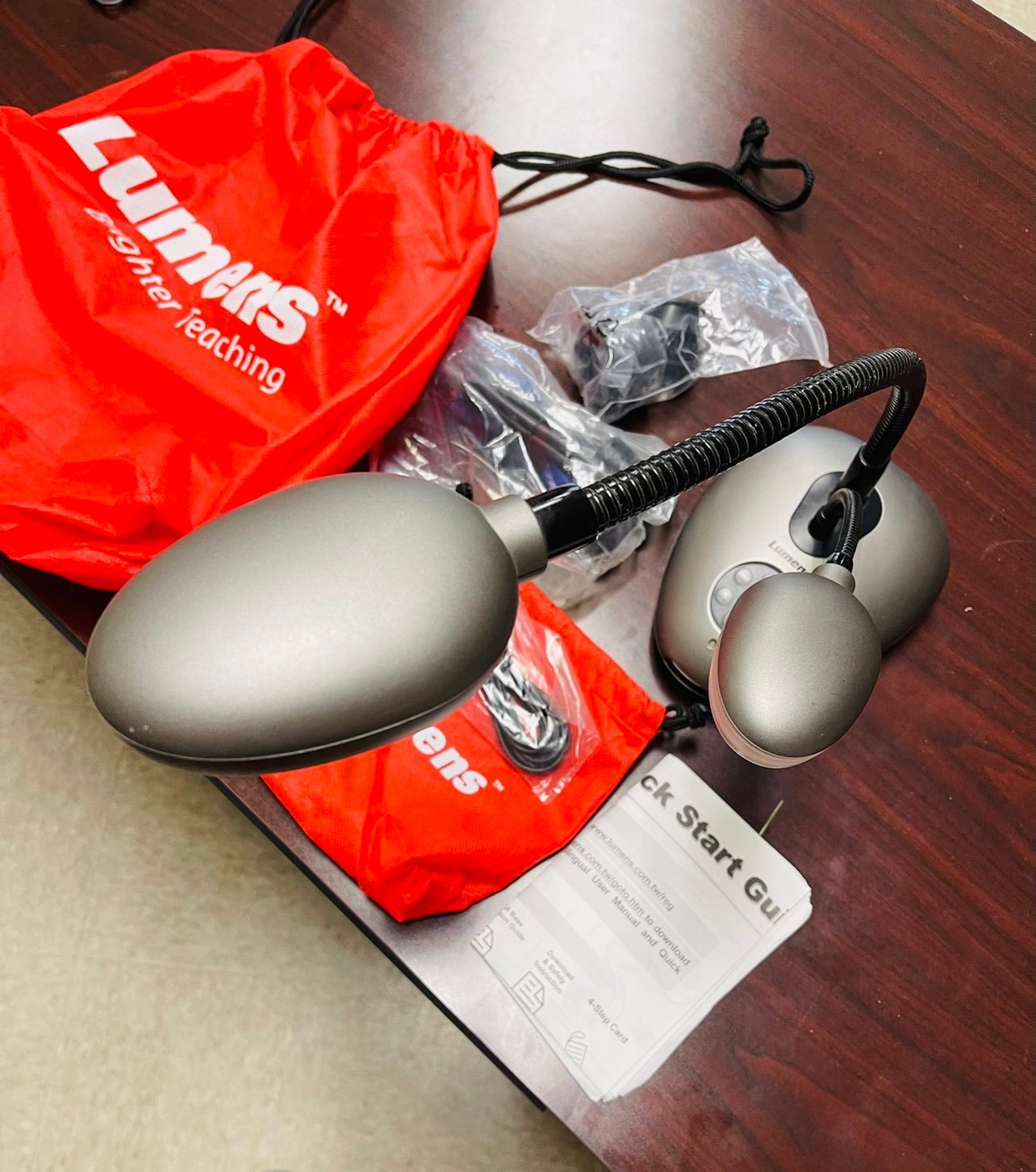 Lumens document camera and light