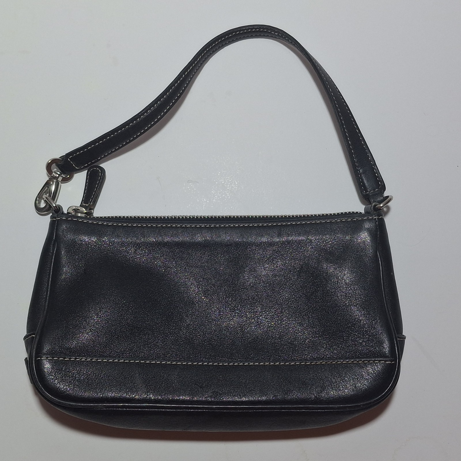 Black Coach leather handbag