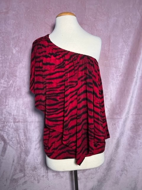 Womens Red And Black Zebra Print Michael Kors Size M