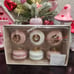 Rachel Zoe Valentine's Day Resin Macaroon Crown Ornaments Pink White Decor NWT