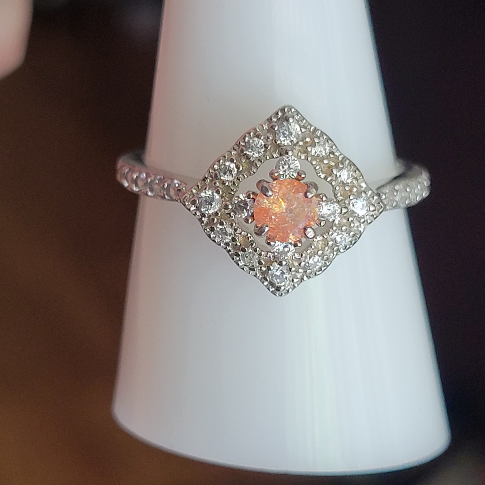 NEW! .925! Carnelian ring sz 8