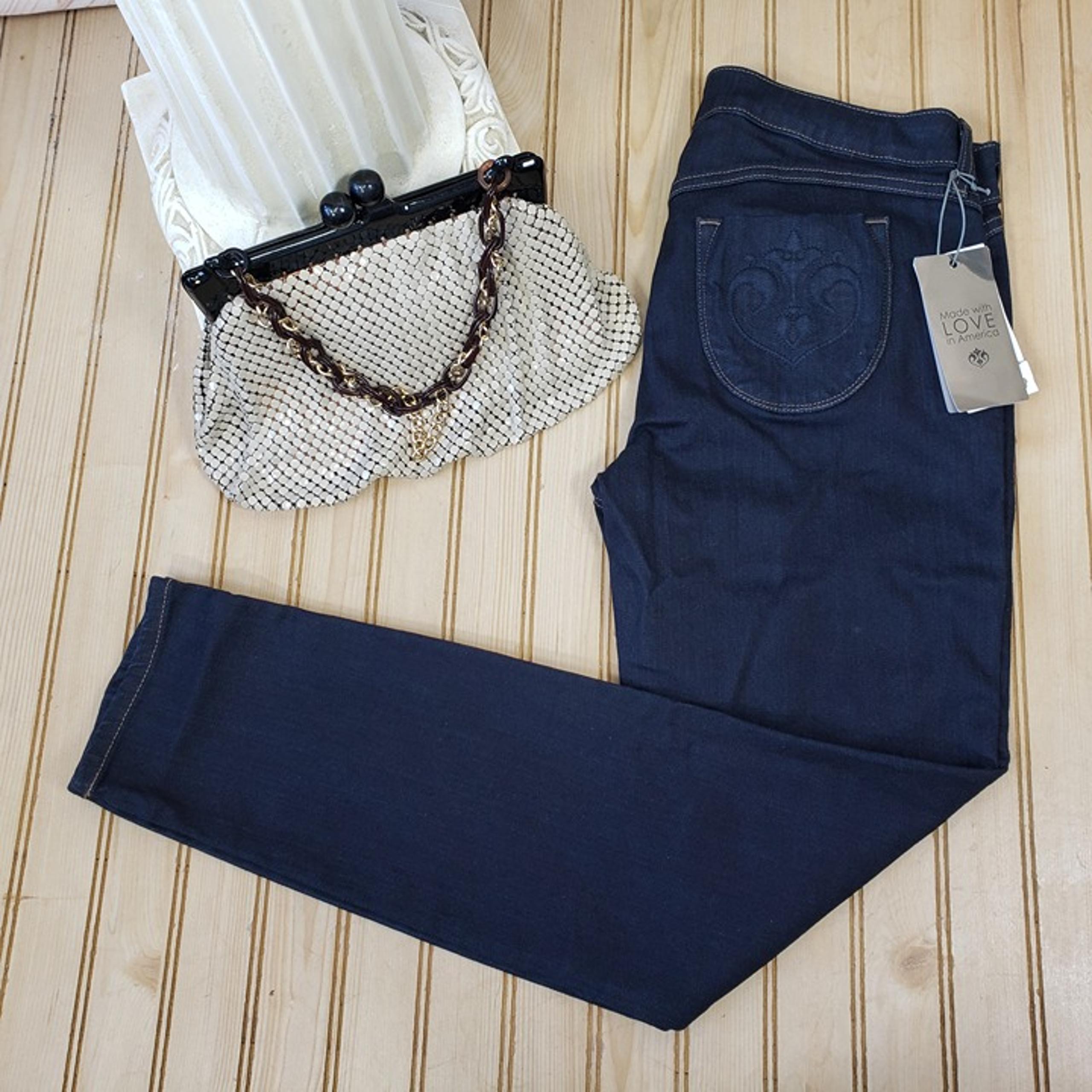 NWT Siwy Jeans Size 31 Hanna Slim Crop in Dark Rebel Rouser Wash Stretch RP $168 - SIWI Denim