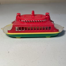 Vintage 1950s PYRO Land-Sea Plastic Ferry Boat Toy Made In USA