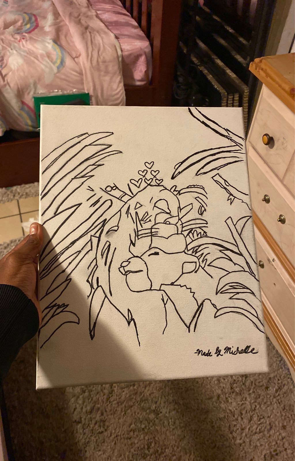 Lion kind drawing
