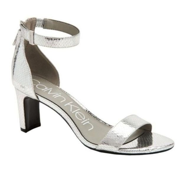 Calvin Klein Womens Chandari Ankle Strap Dress Heels Sandals Size 8M
