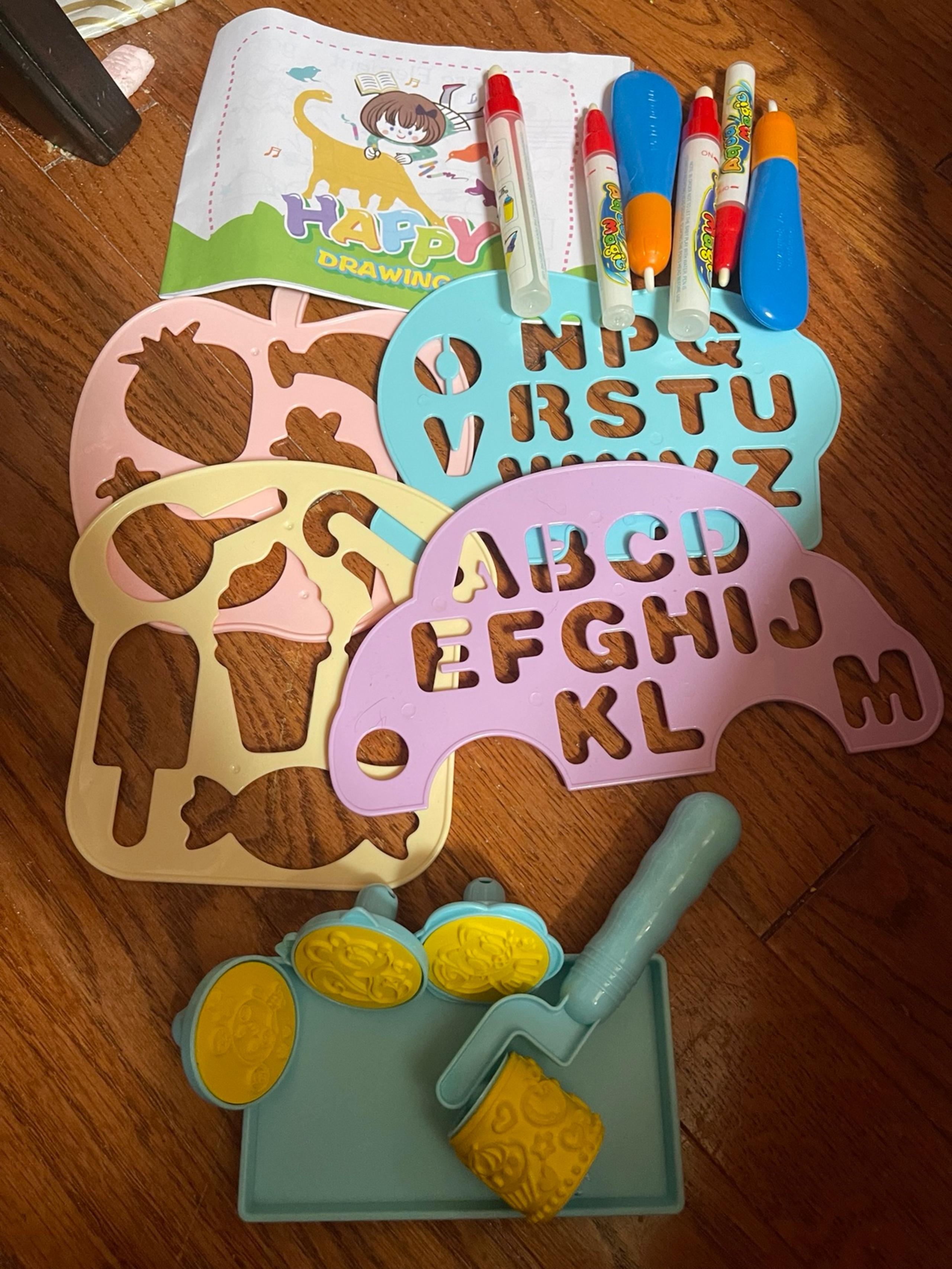 Aqua Doodle Tools Pens, Stencils, And Idea Book