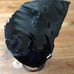 Natural Rough obsidian display piece WITH nice metal stand