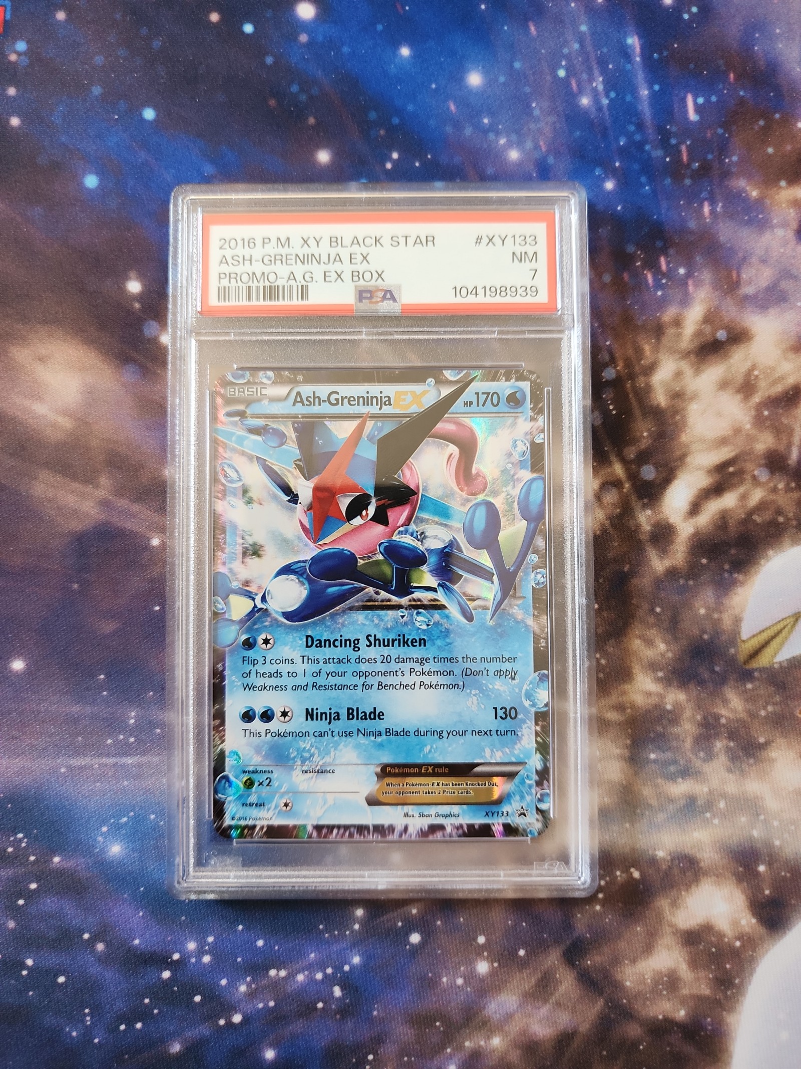 Ash-Greninja EX #XY133 Pokémon Black Star Promo PSA 7