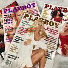 Playboy Magazine, bundle of 4, featuring Pamela Anderson