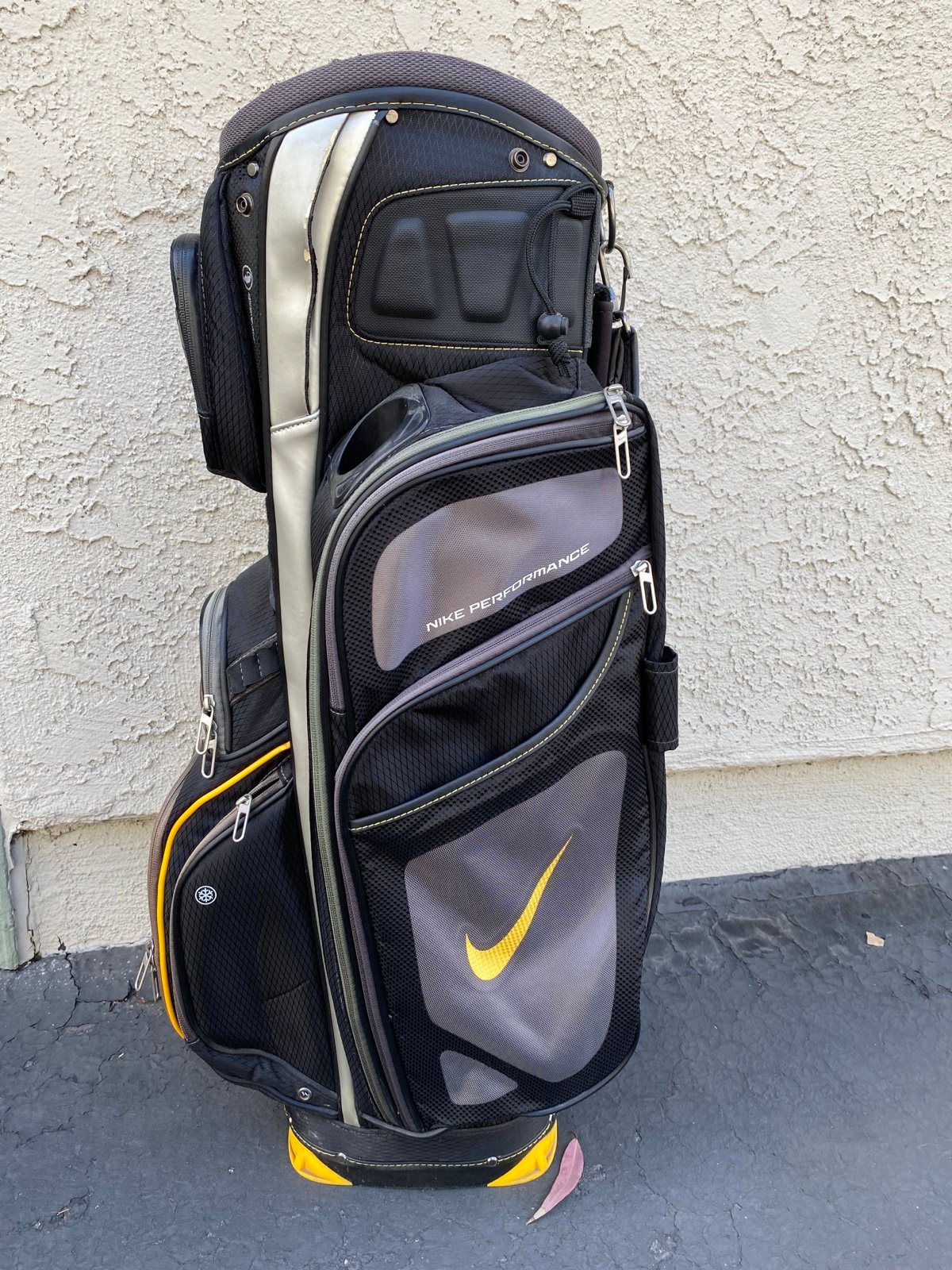 Nike Golf Performance Carry Bag - Black/Yellow 14 Way Divider