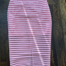 Bardot pink midi pencil skirt 2 xxs