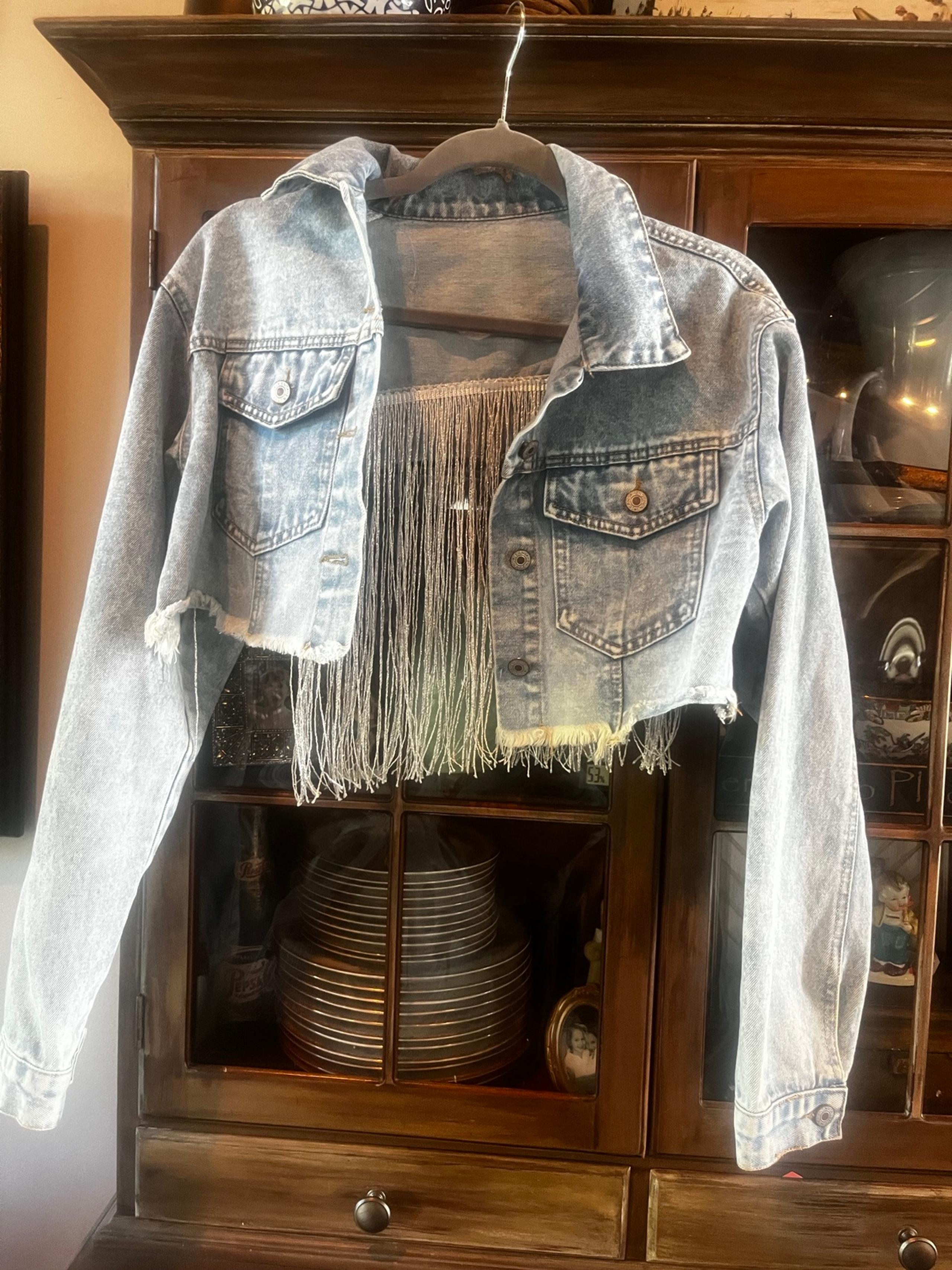 Crop jean jacket